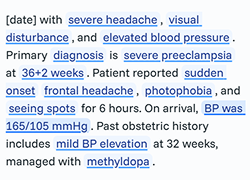 Medical citations interface