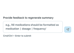 AI feedback learning interface